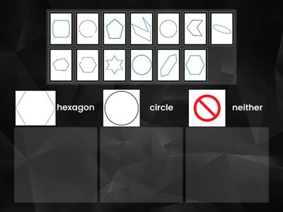 Hexagon or Circle Sort (Eureka Module 2 Lesson 4)