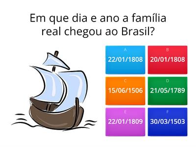 Chegada da família real no Brasil