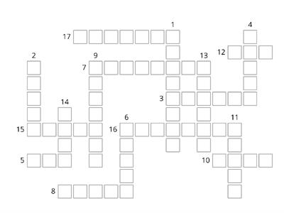 P2 U2 The World of Weather - Vocabulary 1 Crossword