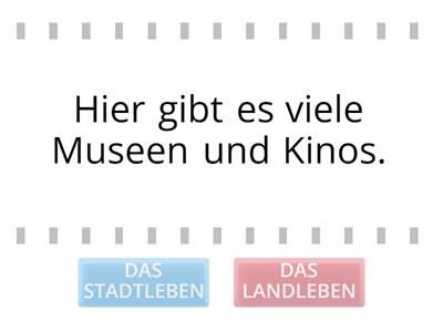 Lektion 2: Stadtleben oder Landleben?