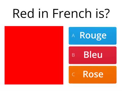 Colours in French