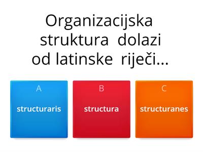 Organizacijske strukture 2