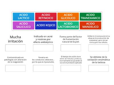 ACIDOS QUIMICOS EN ESTETICA