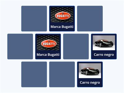 Encuentra los pares de elementos de la marca "Bugatti"   (Find pairs of items from the brand "Bugatti" )