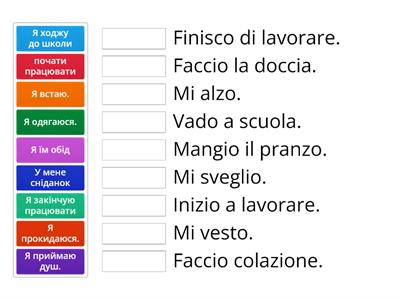 Azioni della mattina italiano-ucraino