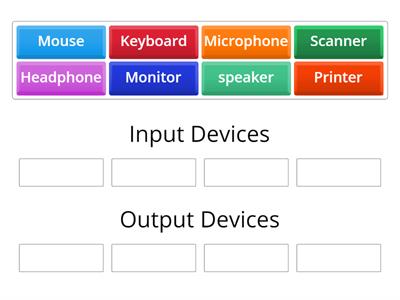 Input and Output devices