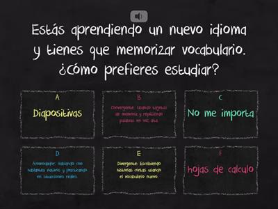 "Estilo de Aprendizaje: ¿Qué prefieres?"