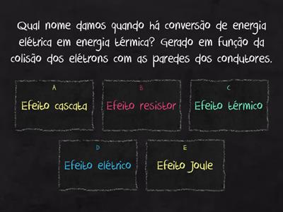 Energia Elétrica - 8º ano - Colégio Planeta