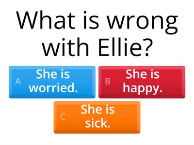 Going to the Pharmacy: Ellie's Cold - Multiple Choice Questions