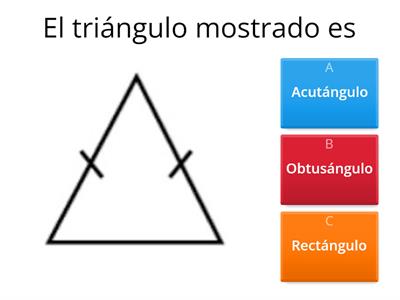 Clasifiquemos triángulos según sus ángulos.