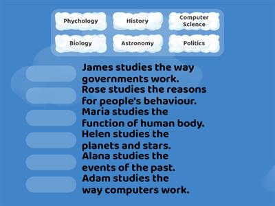 Fields of science