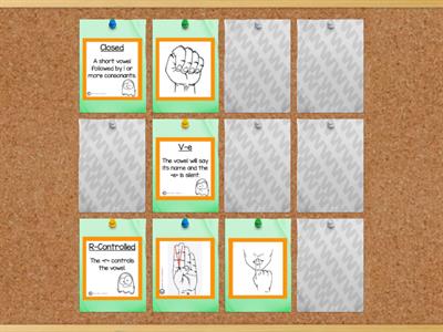 Halloween Memory Game - Matching syllable symbol with it's definition