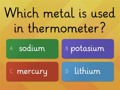 Metals and Non-Metals(Quiz)