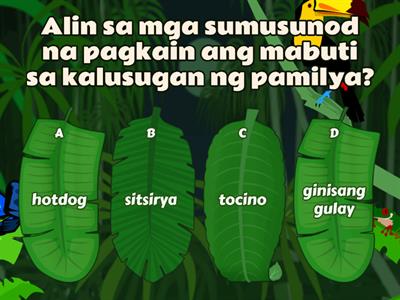 Piliin ang tamang sagot.