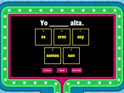 Ser conjugation practice