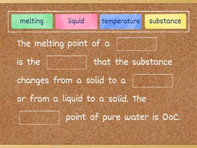 Boiling and melting points - Teaching resources