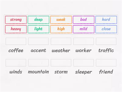 ACPB-B05 -adjective/noun collocations