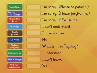 Useful Tagalog Phrases!