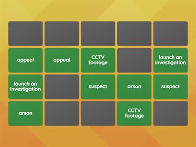 voc crimes verbs pre sol unit 8