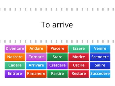 La casa di essere (Verb list)