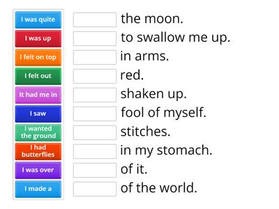 Idioms related to feelings