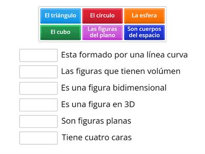 Figuras del plano y cuerpos del espacio.