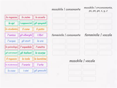 Articoli determinativi (regola)