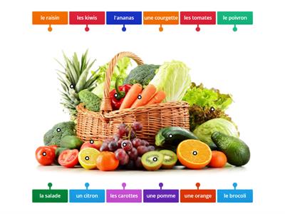 fruit and veg (French)