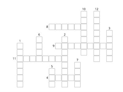 Months Crossword 