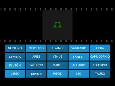 SÍMBOLOS ASTROLÓGICOS (sin luminarias) 