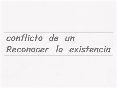 Resolución de conflictos 