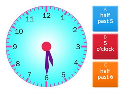  Telling Time to the Hour , Half Hour, quarter past and quartet to