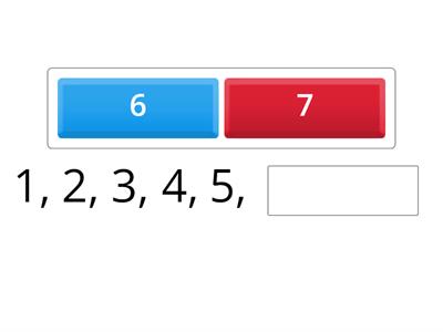 Series numéricas crecientes y decrecientes sencillas