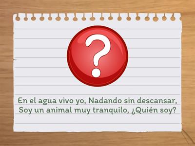 Adivinanzas de animales/ nivel inicial