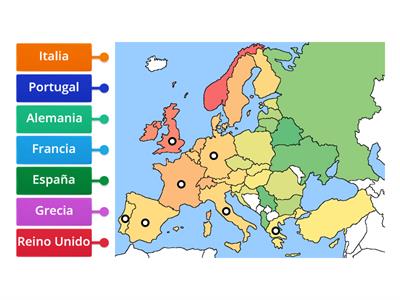 Algunos países de Europa
