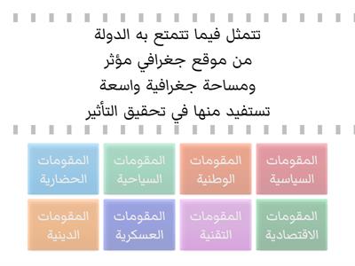  مقومات الدولة القوية والمؤثرة