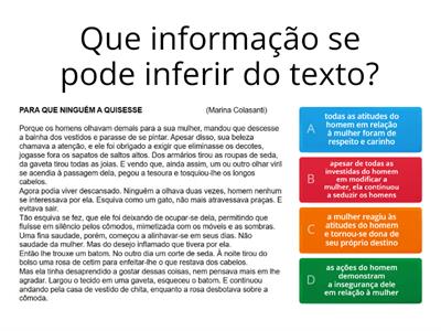 LEITURA E INTERPRETAÇÃO TEXTUAL