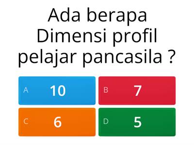 QUIZ PROFIL PELAJAR PANCASILA