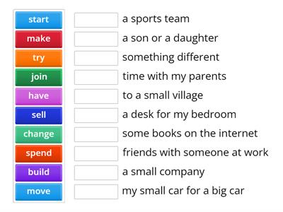 Collocations goals