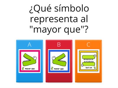 ¿Mayor, menor o igual?