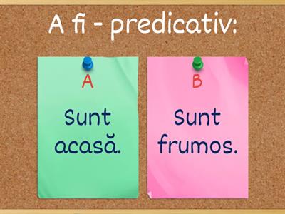 Verbe predicative, auxiliare, copulative