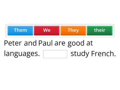 Subject and Object Pronouns