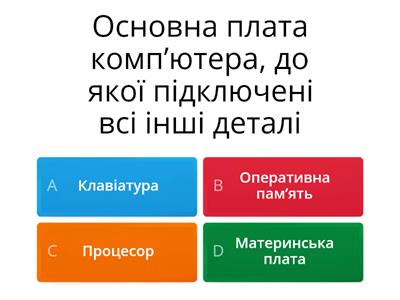 1.1. Основні частини ПК