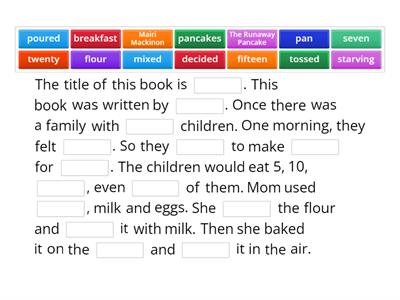 E2-2 Runaway Pancake Summary Activity 1