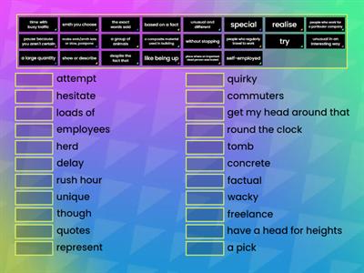 GE B1+ Unit 2 Reading vocabulary