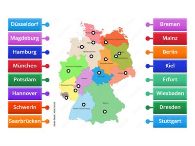 Bundesländer und Hauptstädte