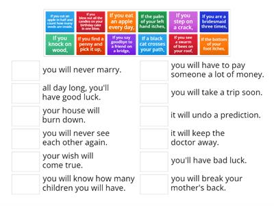 Grade 6 - First Conditional Practice (match)