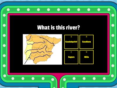 Mountain ranges and rivers in Spain 3rd grade