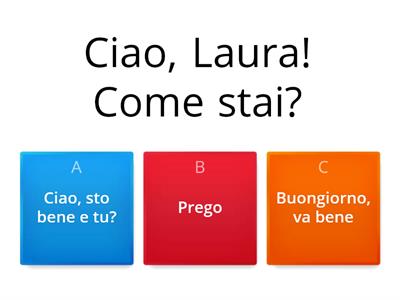 Completa il dialogo. All'Università