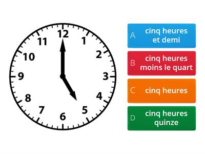 Year 5: Time (french)